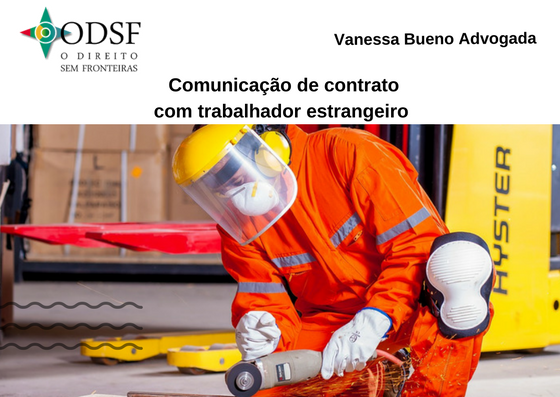 Comunicação de contrato com trabalhador estrangeiro